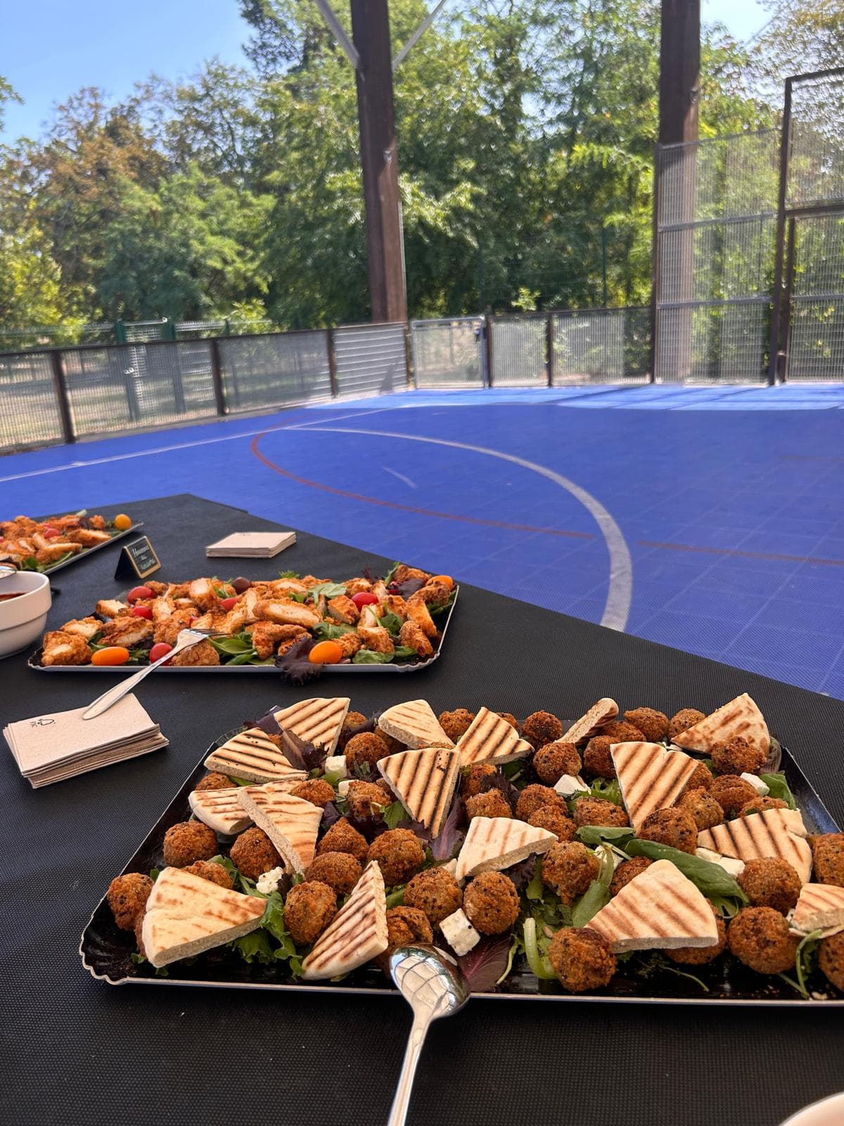 Plateau de falafels et pain pita grillé