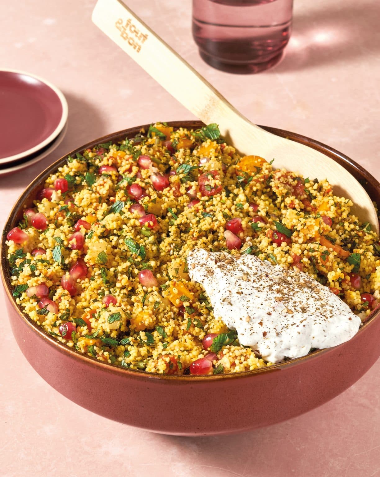 Taboulé de légumes rôtis à la grenade
