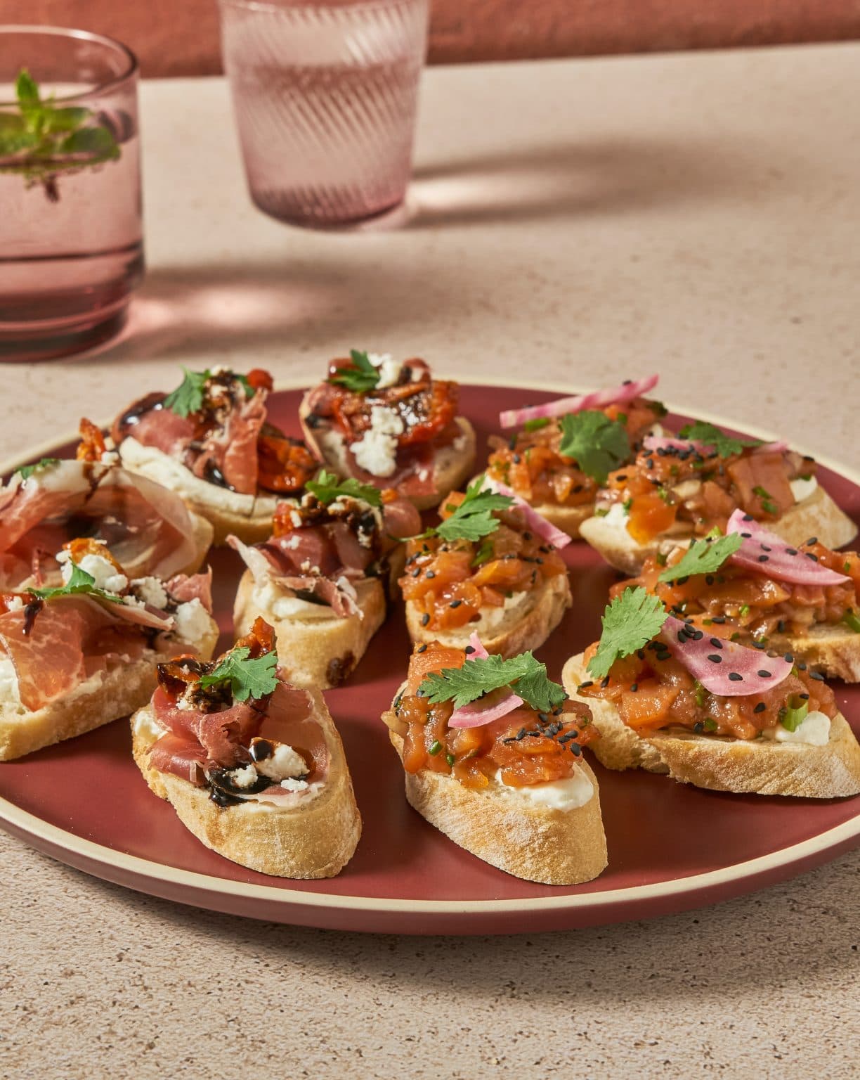 Tapas de saison sur baguette